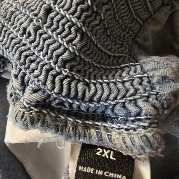 Bohemela Harem Cropped Pull On Jeans Womens 2XL Light Blue EUC - Picture 6 of 7